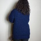 Thick Wool Sweater Men Turtleneck Handknit Chunky Pullover 4 Strands Handmade Ribble Jumper
